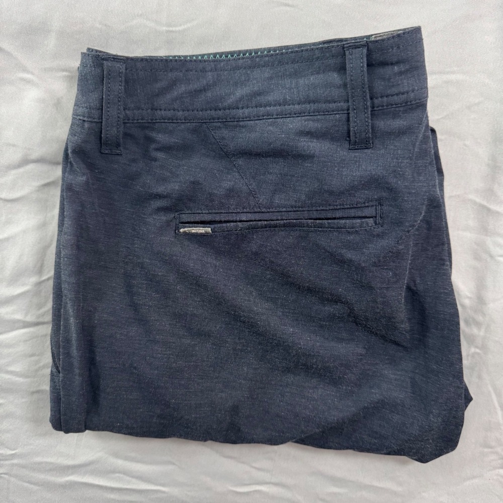 LinkSoul Pants Mens 35R Golf Performance Flat Front Casual Stretch Dark Gray